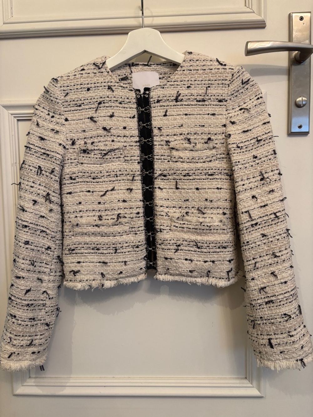 Mango Tweed Blazer Jacket